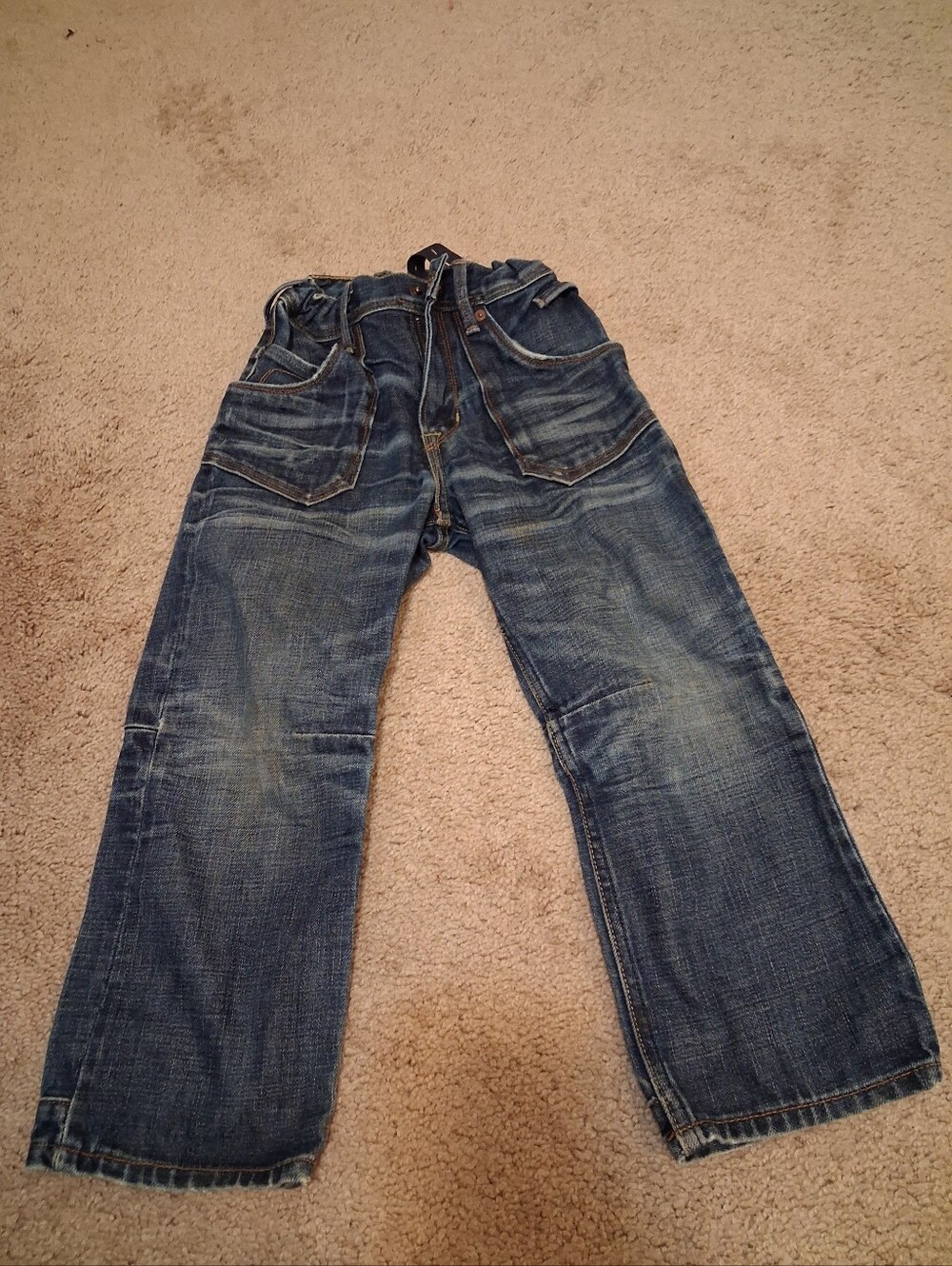 Gymboree Men's Relaxed Dark Blue Washed Jeans